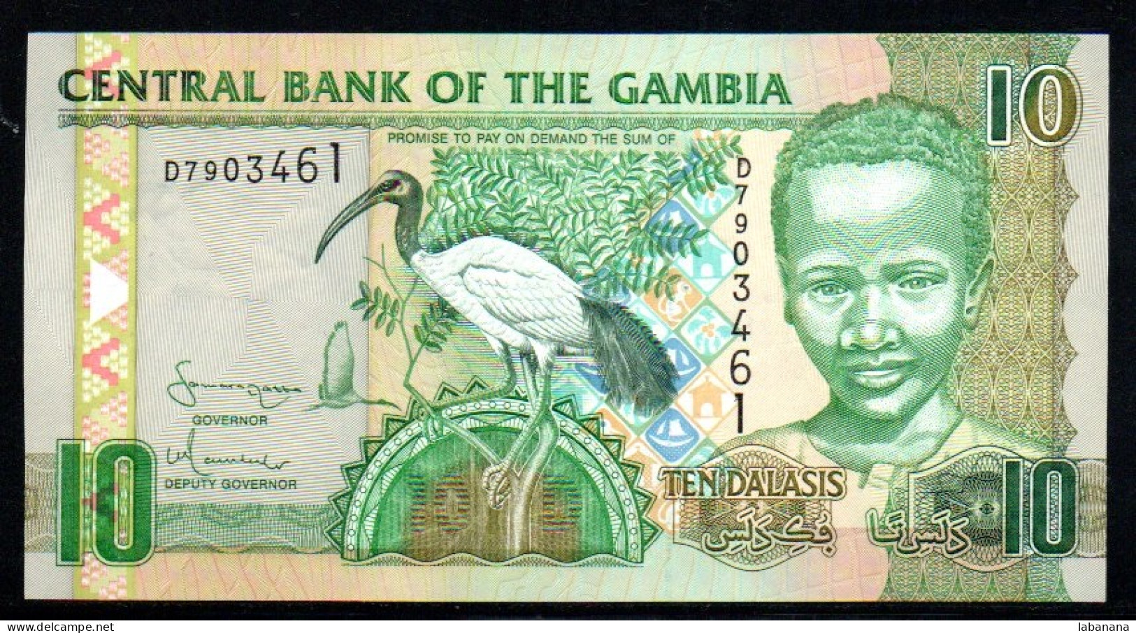 659-Gambie 10 Dalasis 1996 D790 Neuf/unc - Gambia