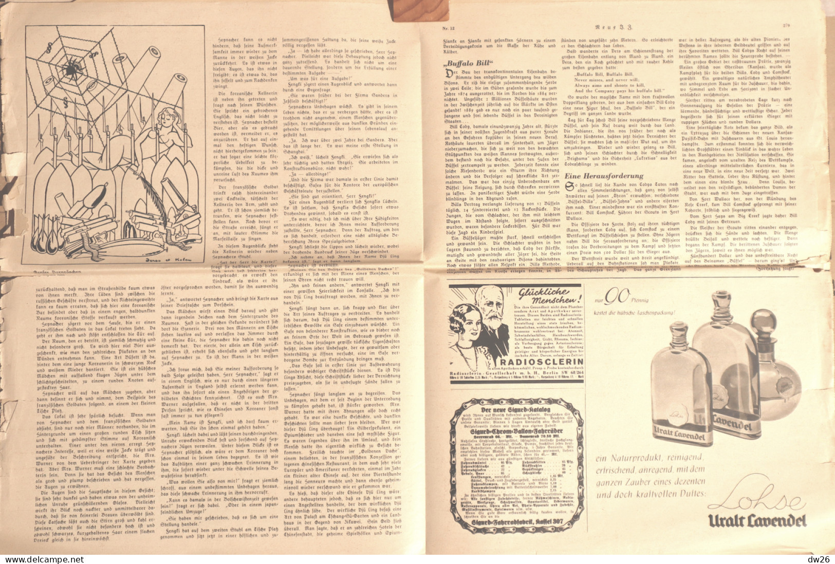 Illustrierte Zeitung:  Neue JZ N° 12 - 23 März 1933 - Reichspäsident Von Hindenburg, Kemal Pascha, Neuer Roman... - Autres & Non Classés