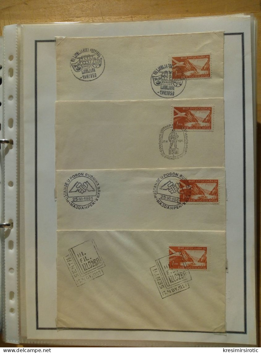 Listovi FDC-a Jugoslavija, List 5 - Lettres & Documents