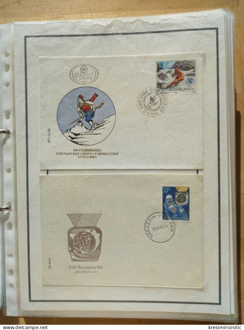 Listovi FDC-a Jugoslavija, List 6 - Covers & Documents