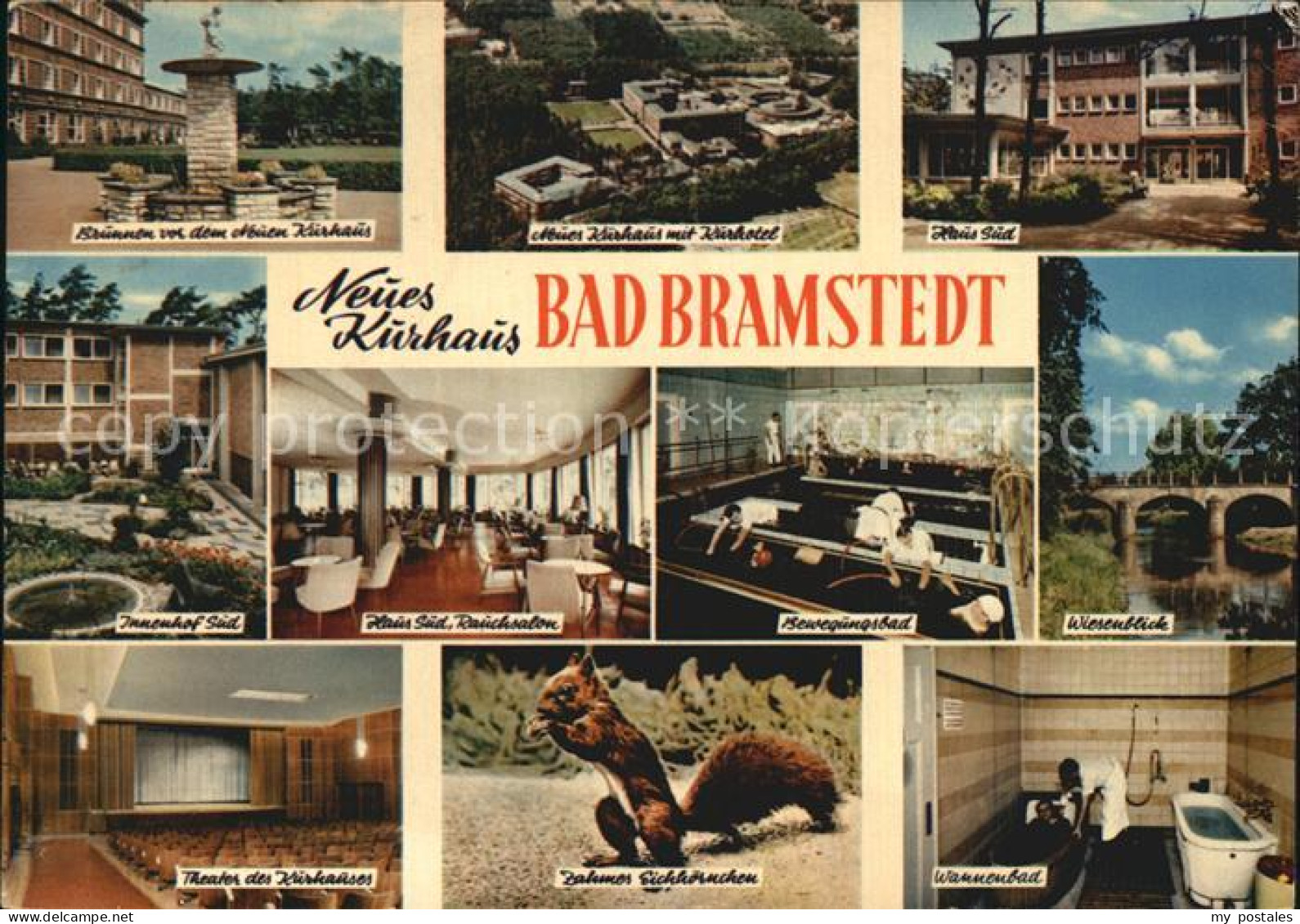 72456224 Bad Bramstedt Brunnen Kurhaus Kurhotel Rauchsalon Bewegungsbad Wiesenbl - Bad Bramstedt