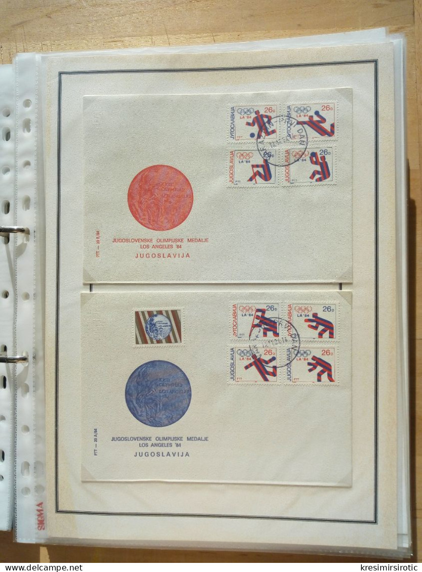 Listovi FDC-a Jugoslavija, List 8 - Covers & Documents