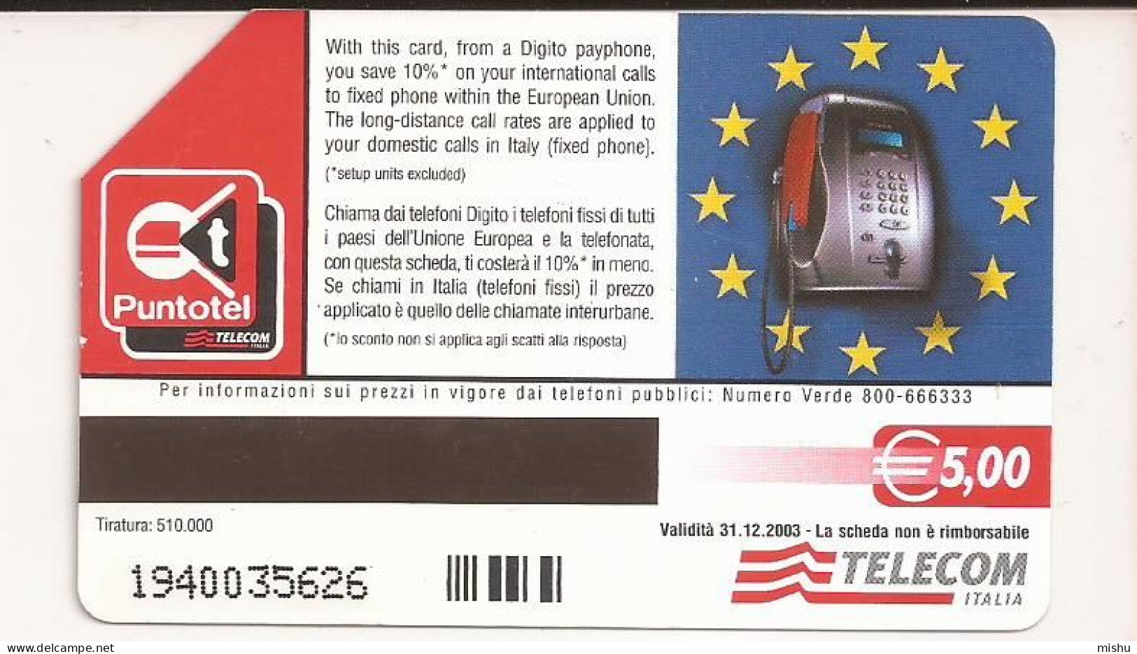 CT1 - Italy Phonecard - Telecom Italia  - 5 Euro- Firenze, Ponte Vecchio - Other & Unclassified