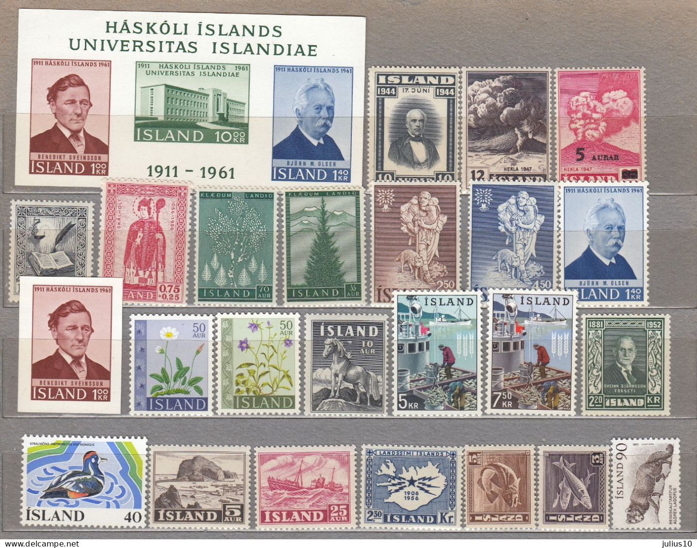 ICELAND ISLAND MNH(**) 27 Stamps #1612 - Collections, Lots & Series