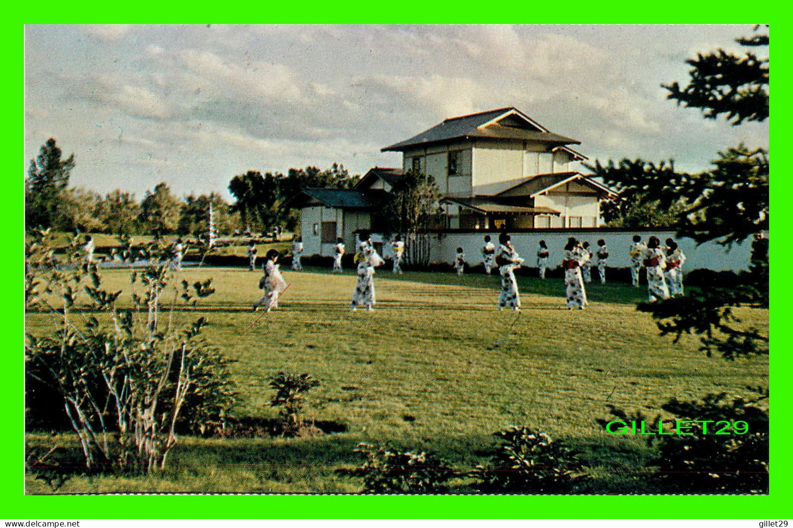 LETHBRIDGE, ALBERTA - NIKKA YUKO CENTENNIAL GARDEN, CEREMONIAL DANCE ON PRAIRIE GARDEN - THE HERALD PRINTERS - - Other & Unclassified