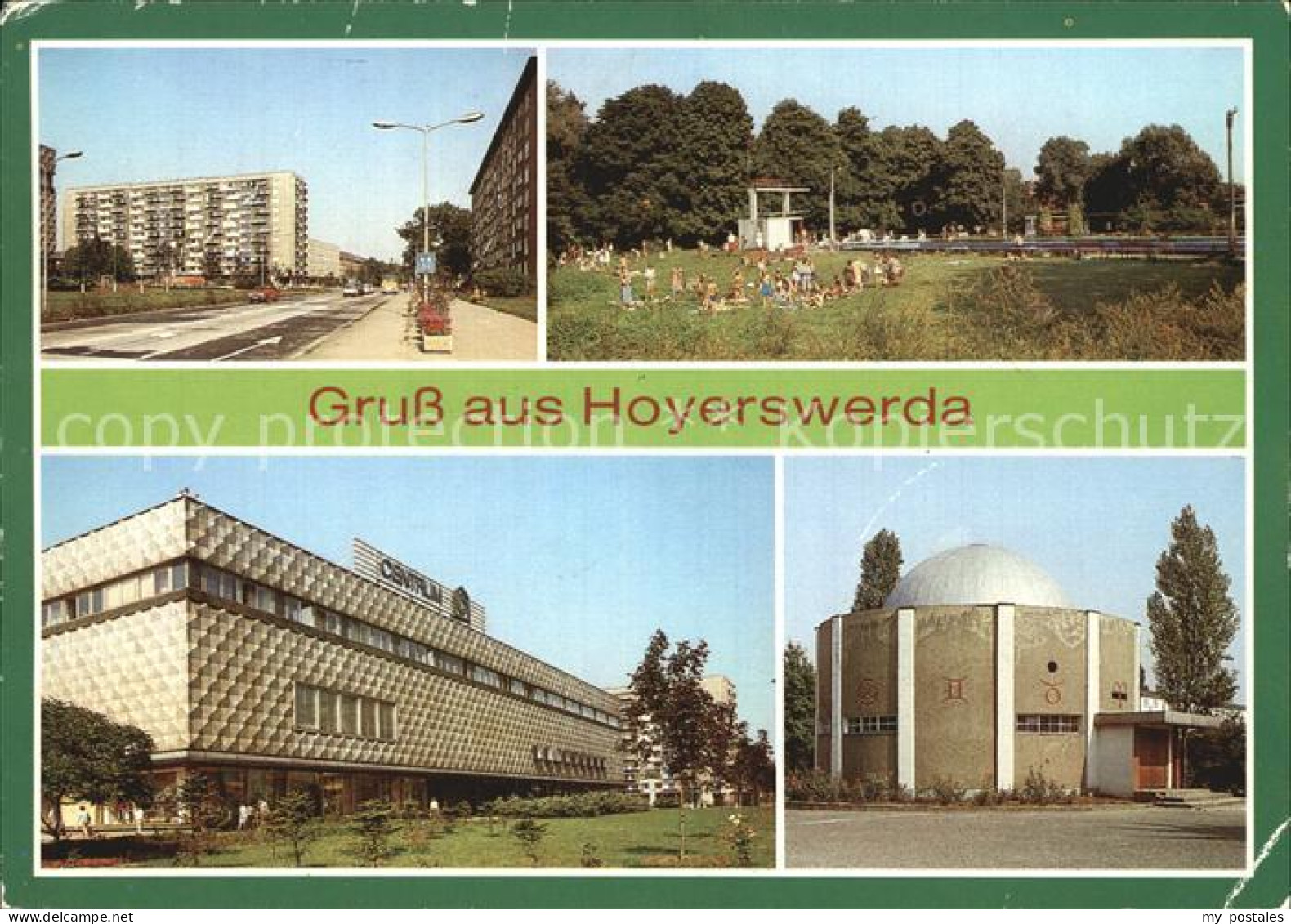 72455355 Hoyerswerda Wilhelm-Pieck-Strasse Freibad Planetarium Hoyerswerda - Hoyerswerda