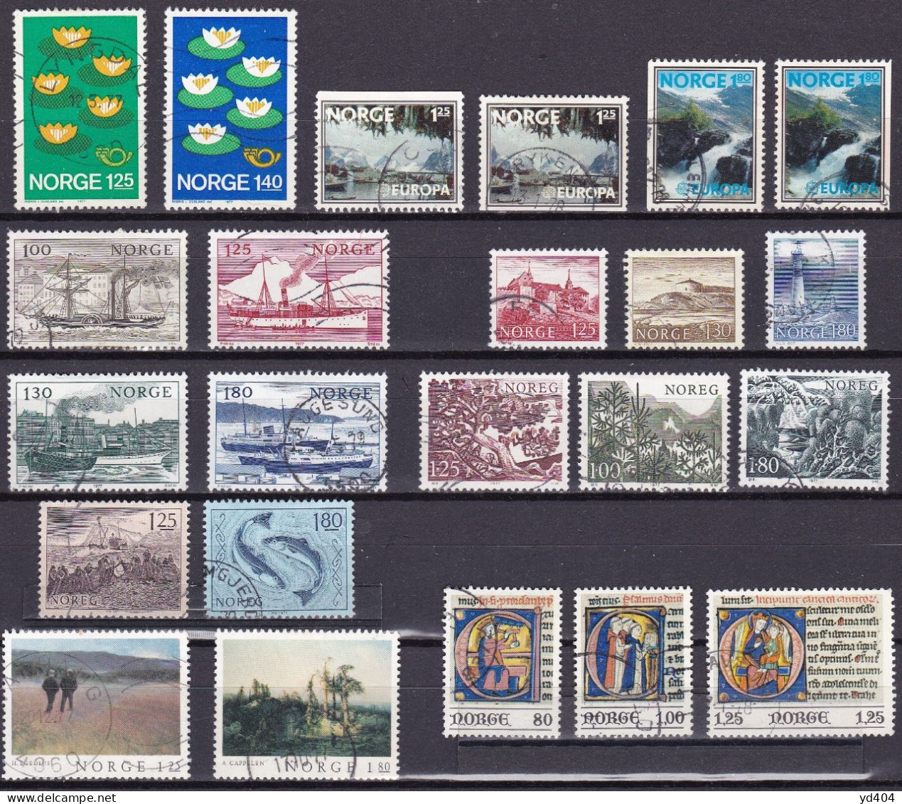 NO091B – NORVEGE - NORWAY – 1977 – FULL YEAR SET – Y&T # 693/713 USED 14,55 € - Usados