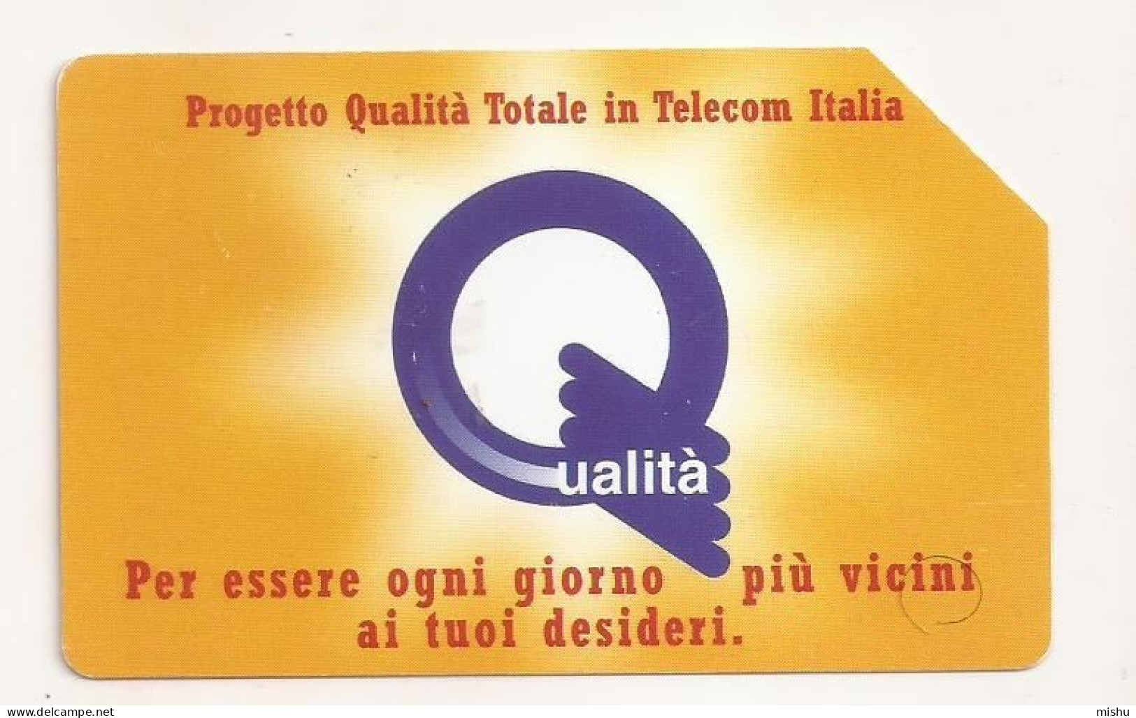 CT1 - Italy Phonecard - Telecom Italia  - 10000 Lire - Qualita Totale - Andere & Zonder Classificatie