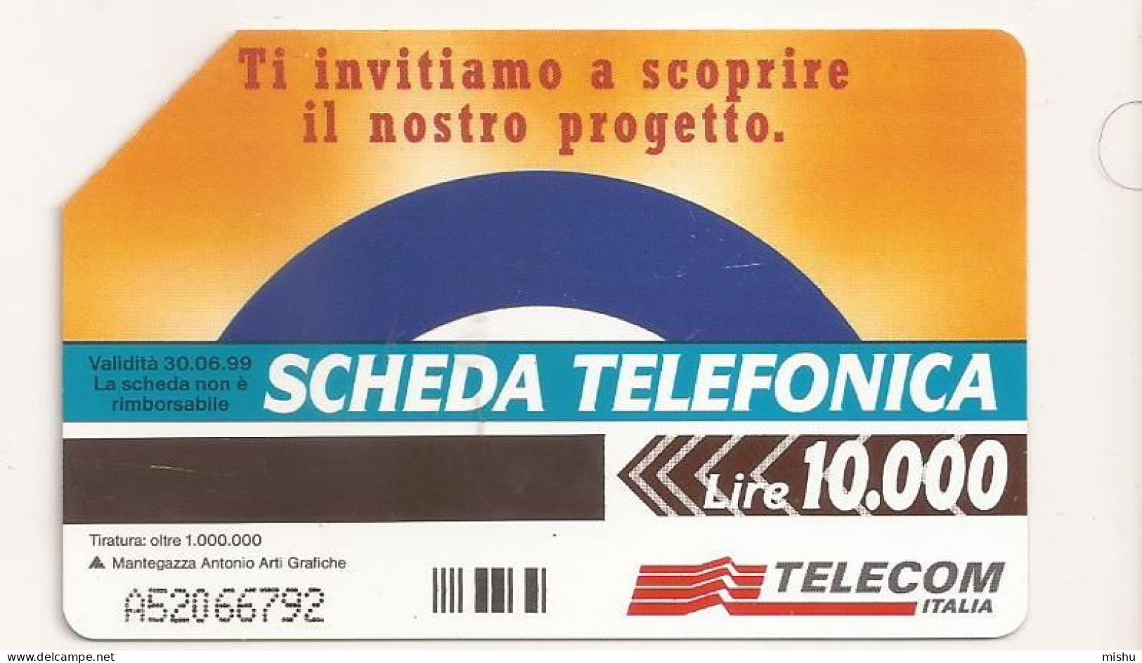 CT1 - Italy Phonecard - Telecom Italia  - 10000 Lire - Qualita Totale - Altri & Non Classificati