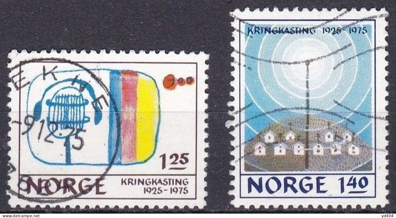 NO089 – NORVEGE - NORWAY – 1975 USED LOT – Y&T # 651-673 – CV 7,50 € - Oblitérés