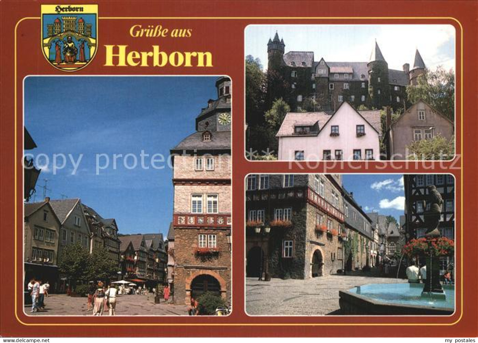 72454791 Herborn Hessen Schloss Marktplatz Rathaus Brunnen Herborn - Herborn