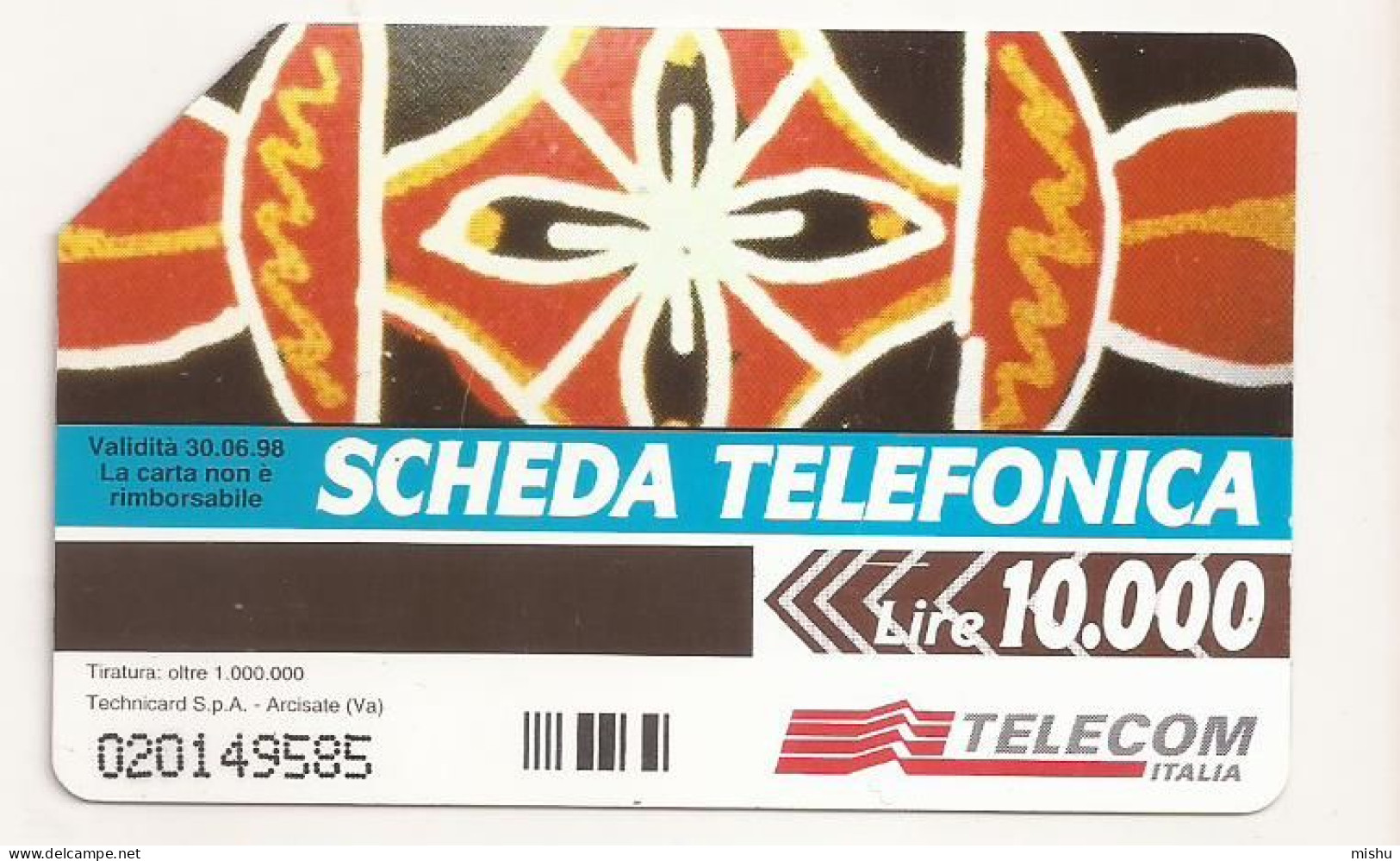 CT1 - Italy Phonecard - Telecom Italia  - 10000 Lire - Easter - Altri & Non Classificati
