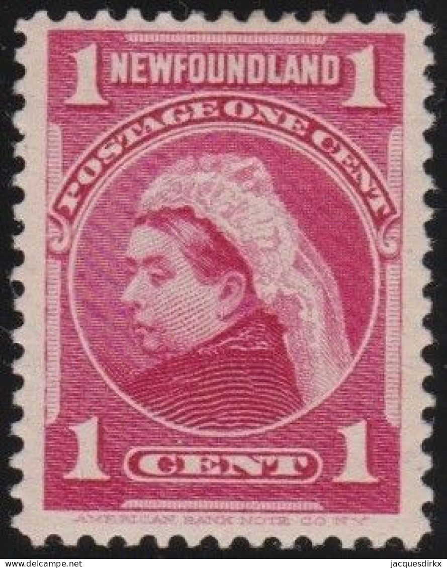 Newfoundland    .    SG   .    84    .    *     .   Mint-hinged - 1865-1902