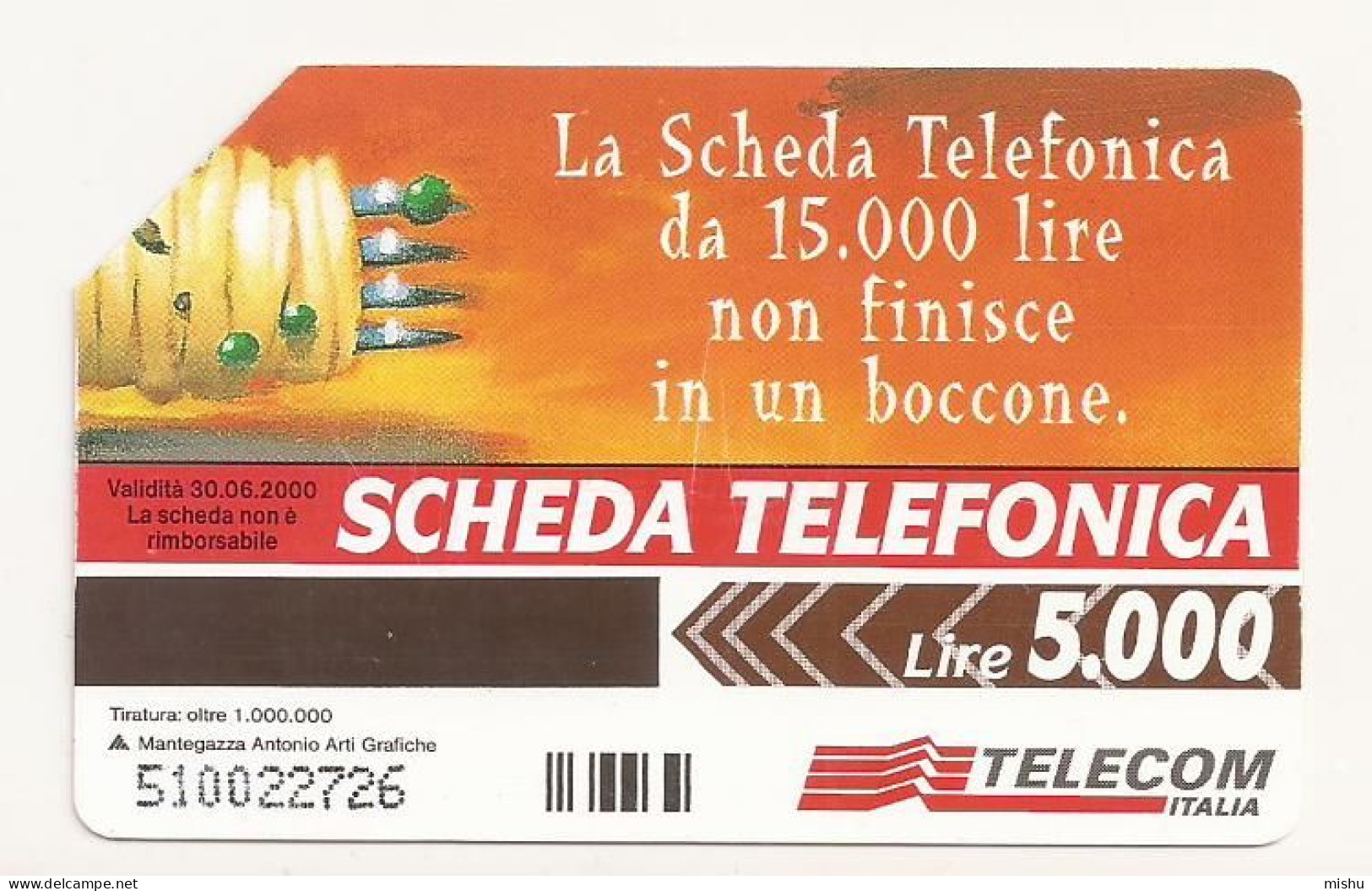 CT1 - Italy Phonecard - Telecom Italia  - 5000 Lire - Sonstige & Ohne Zuordnung