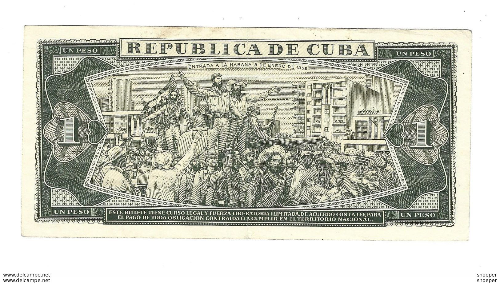 *cuba 1 Peso 1980  Km  102b - Cuba