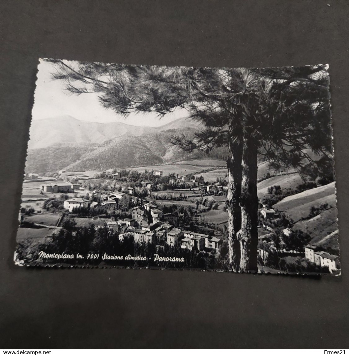 Cartolina 1955. Montepiano.  Veduta Panoramica.  Viaggiata. Condizioni Eccellenti. - Prato