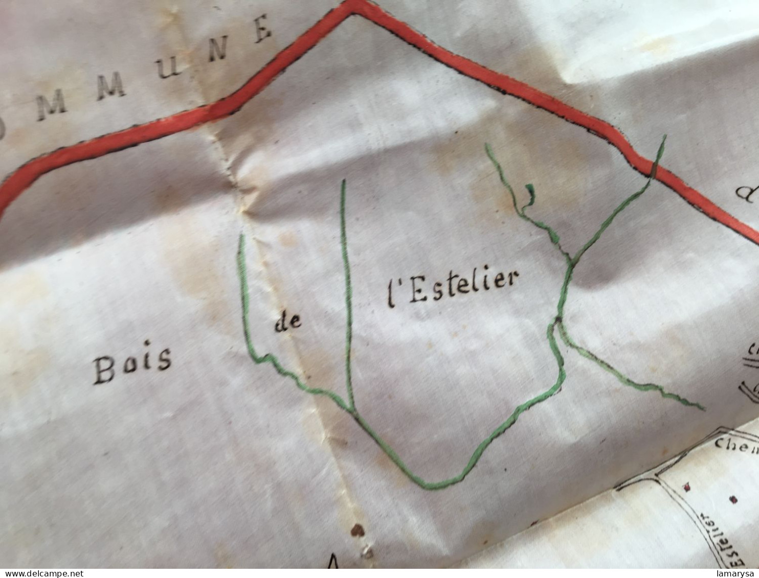 2 Plans Concession Mines de Manganèse de Caussignojoul fermées par S.S. Perrisnard & Marlinet-Puech-bois de l'Estelier