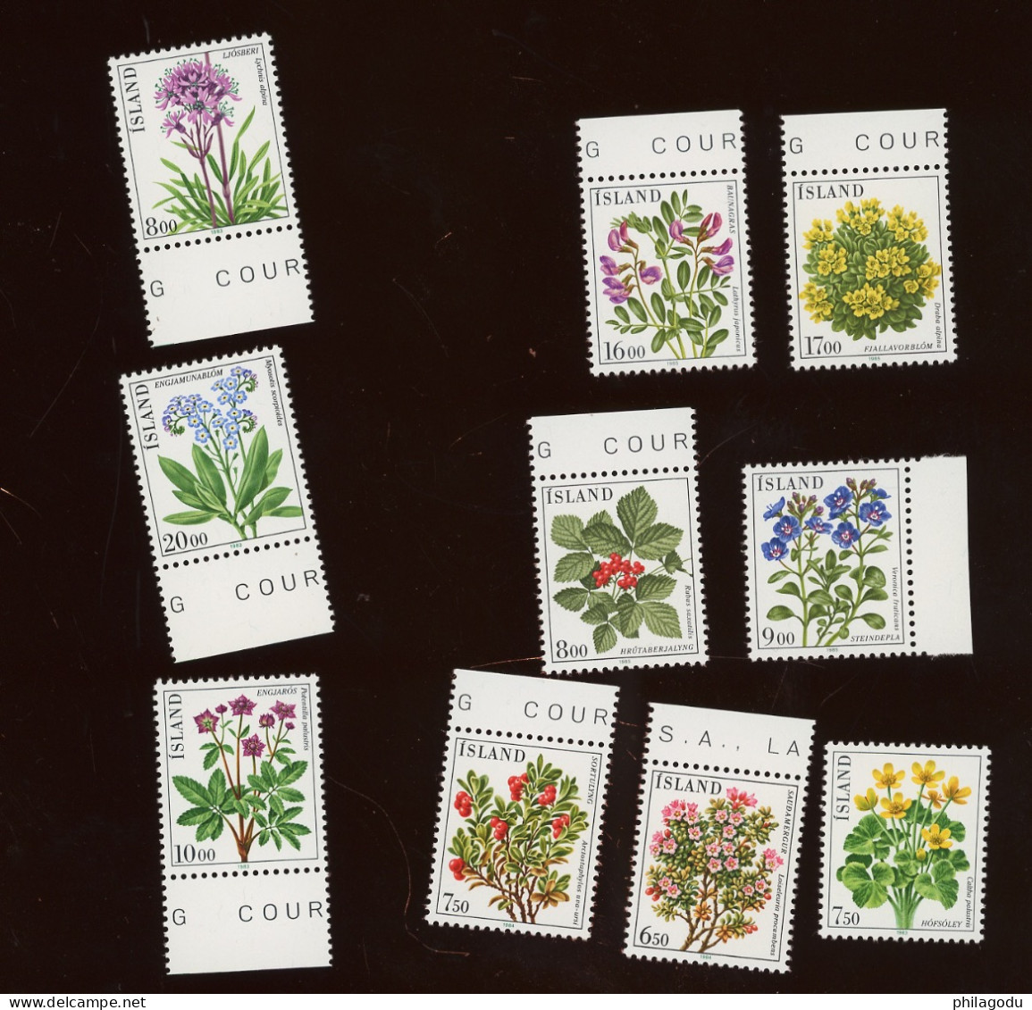 ISLANDE **. Jolies Fleurs Locales - Unused Stamps