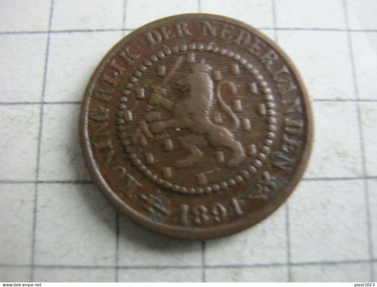 Netherlands 1/2 Cent 1891 - 0.5 Cent