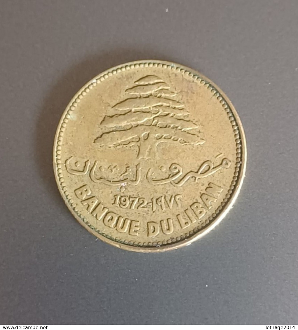 LIBAN LEBANON COIN 25 PIASTRES 1975 - Líbano