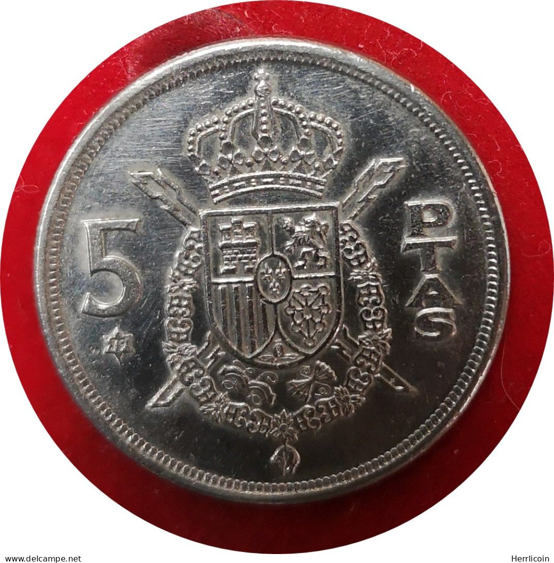 Monnaie Espagne -1979 (1975) - 5 Pesetas Juan Carlos I étoile - 5 Pesetas