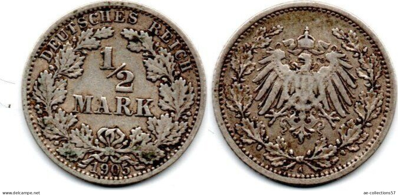 MA 29379 / Allemagne - Deutschland - Germany 1/2 Mark 1905 A TB+ - 1/2 Mark