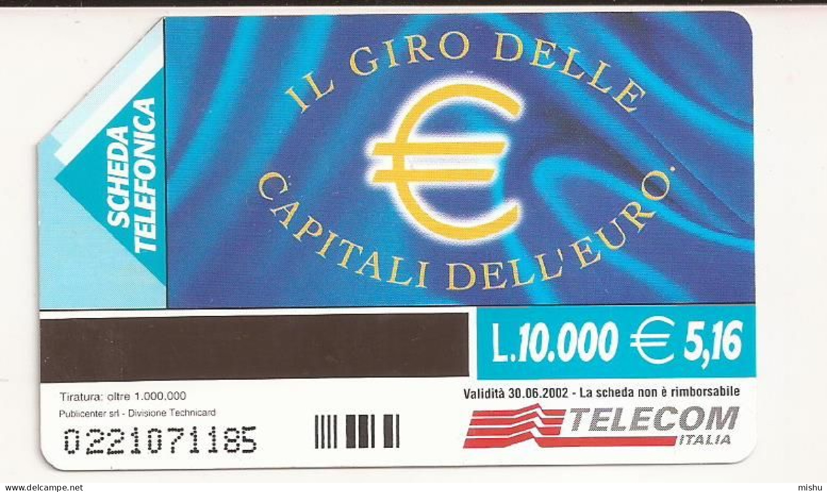 CT1 - Italy Phonecard - Telecom Italia  - 10000 Lire - 5,16 Euro - Berlino: Una Birra - Altri & Non Classificati