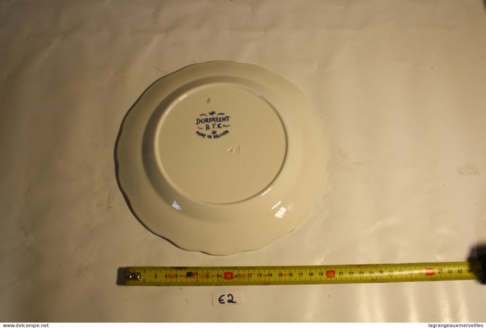 E2 Ancienne Assiette - Doordrecht - BFK - Belgium Vintage - Boch (BEL)