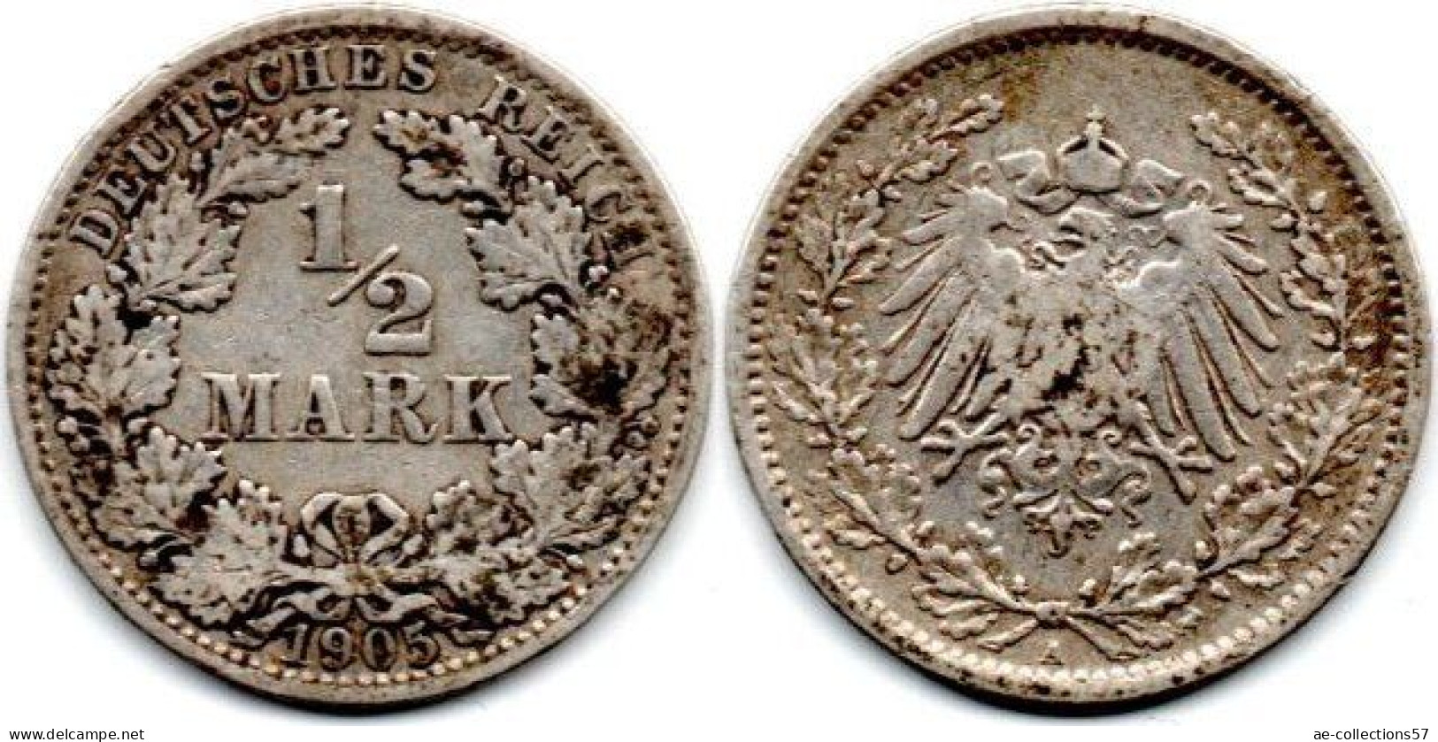 MA 29381 / Allemagne - Deutschland - Germany 1/2 Mark 1905 A TB+ - 1/2 Mark