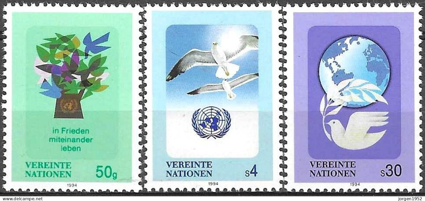 UNITED NATIONS # VIENNA FROM 1994 STAMPWORLD 171-73** - Emissions Communes New York/Genève/Vienne