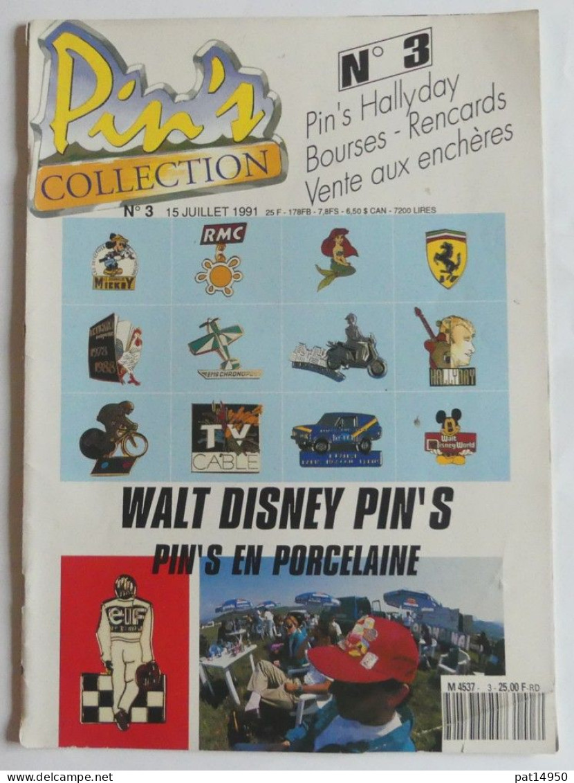 PAT14950 MAGAZINE PIN'S COLLECTION N°3 Du 15 JUILLET 1991 - Boeken & CD's