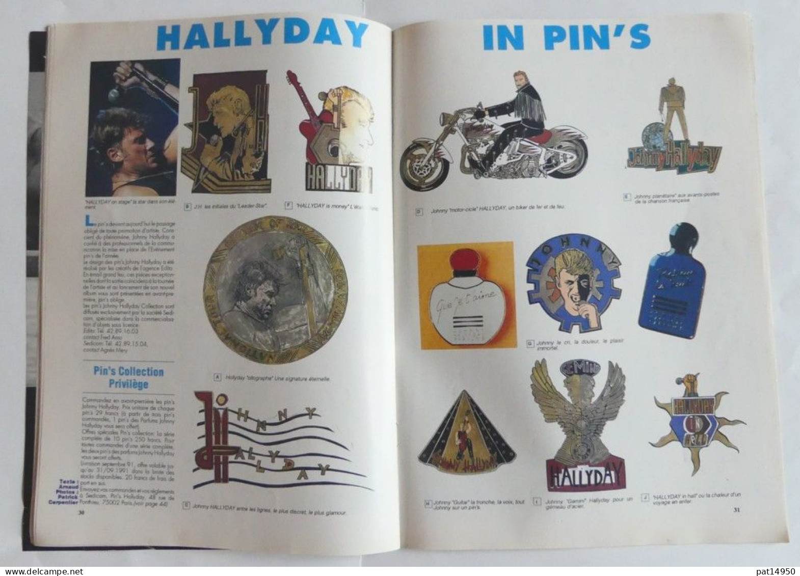 PAT14950 MAGAZINE PIN'S COLLECTION N°3 Du 15 JUILLET 1991 - Kataloge & CDs