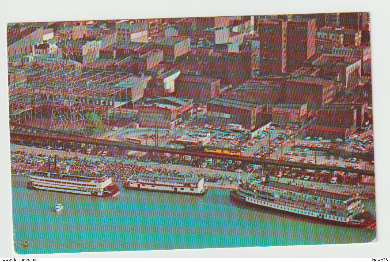 Ak.  Louisville, Ohio River, Kaiszene, Gel. 1967 - Louisville