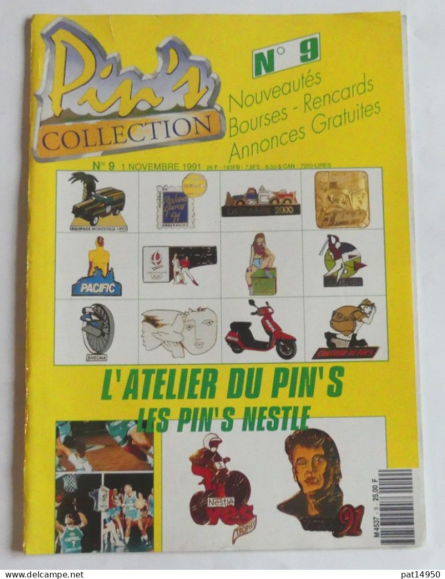 PAT14950 MAGAZINE PIN'S COLLECTION N°9 Du 1 NOVEMBRE 1991 - Libros & Cds