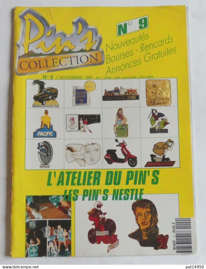 PAT14950 MAGAZINE PIN'S COLLECTION N°9 Du 1 NOVEMBRE 1991 - Libri & Cd