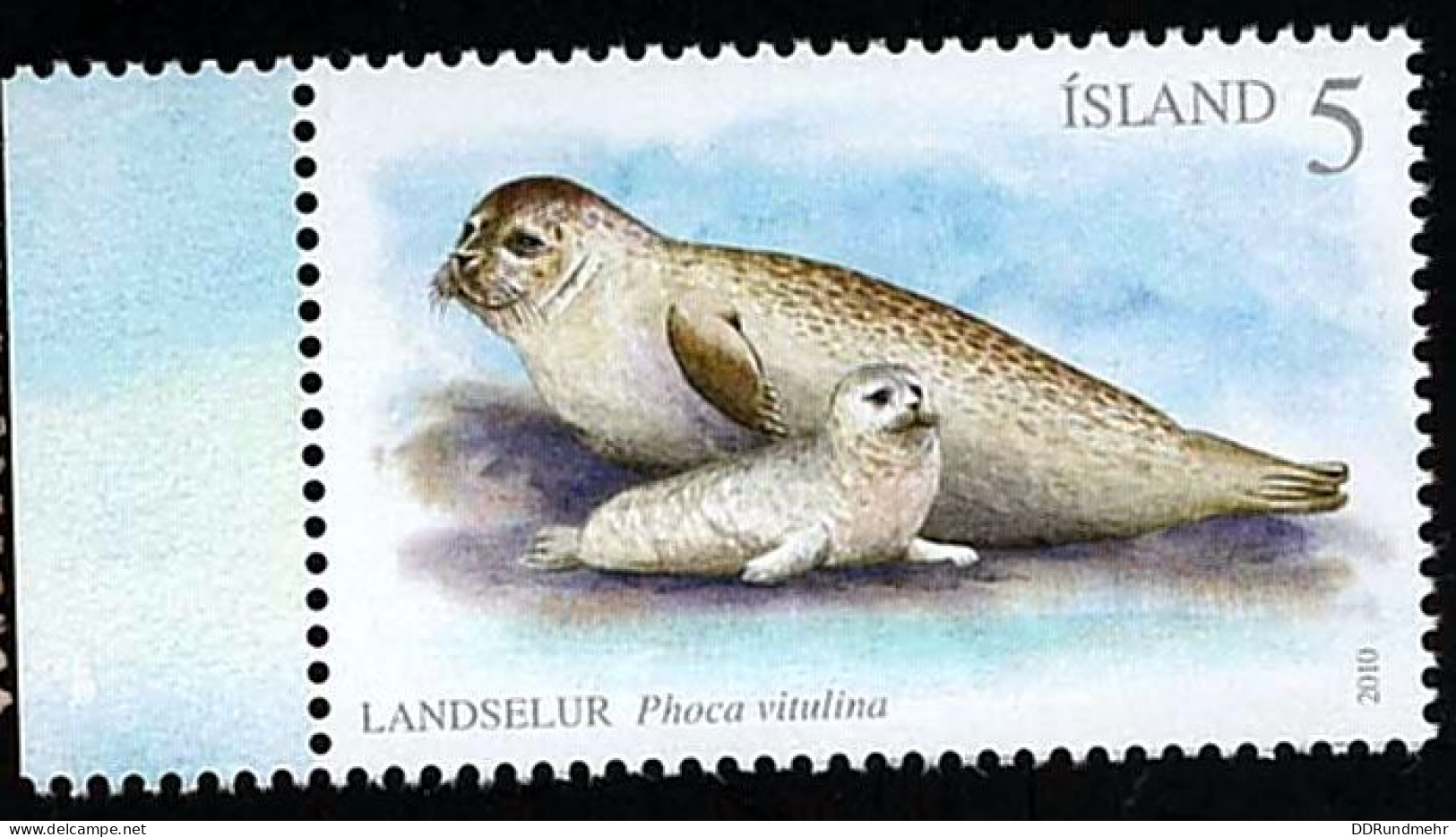 2010 Harbour Seal  Michel IS 1261 Stamp Number IS 1183 Yvert Et Tellier IS 1188 Stanley Gibbons IS 1263 Xx MNH - Neufs