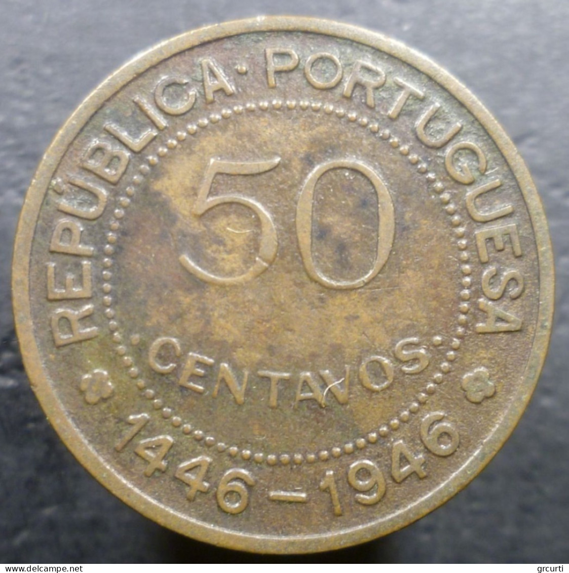 Guinea Bissau - 50 Centavos 1946 - 500° Della Scoperta - KM# 6 - Guinea-Bissau