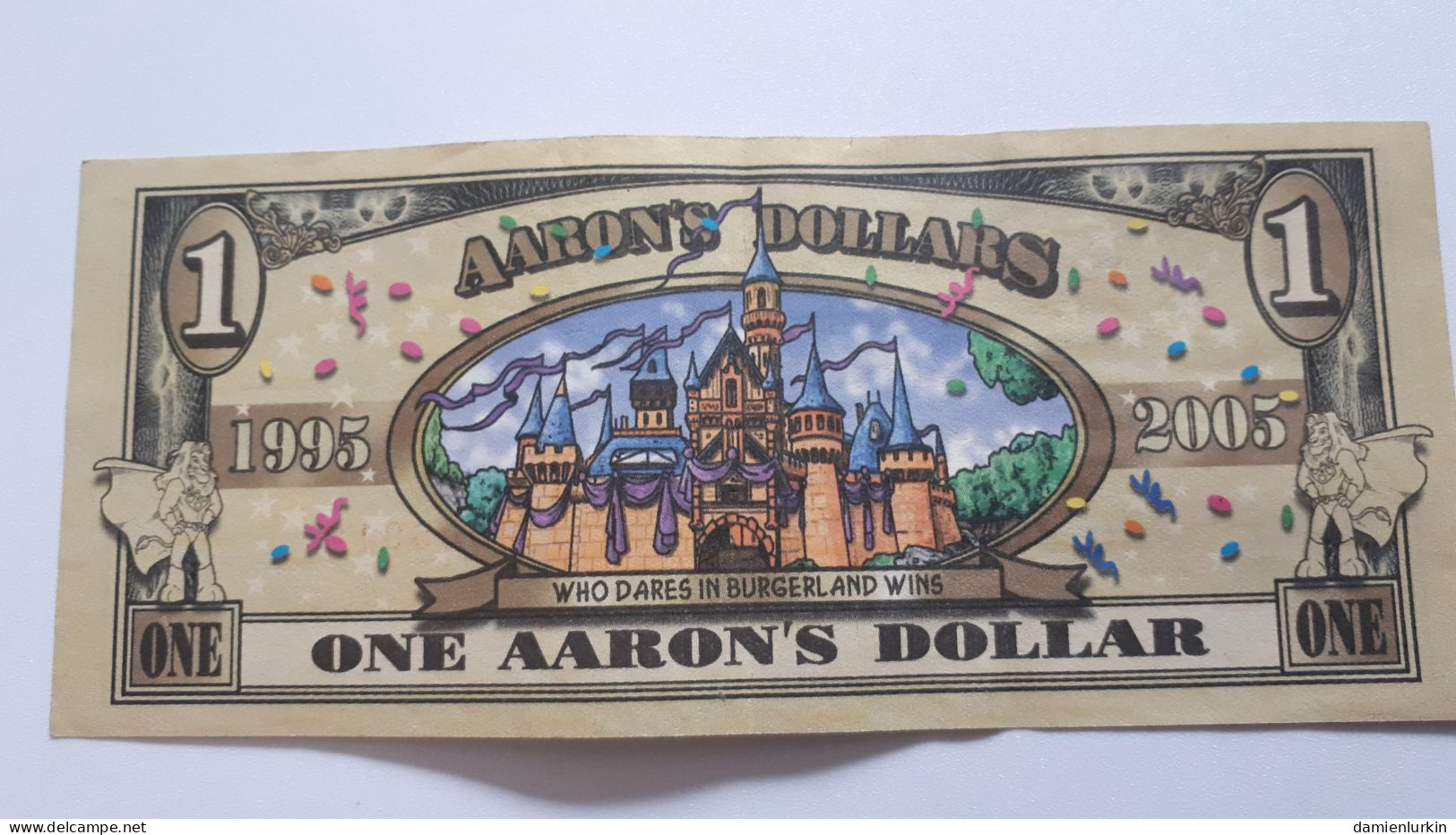 ONE AARON'S DOLLAR 1995-2005 - Specimen