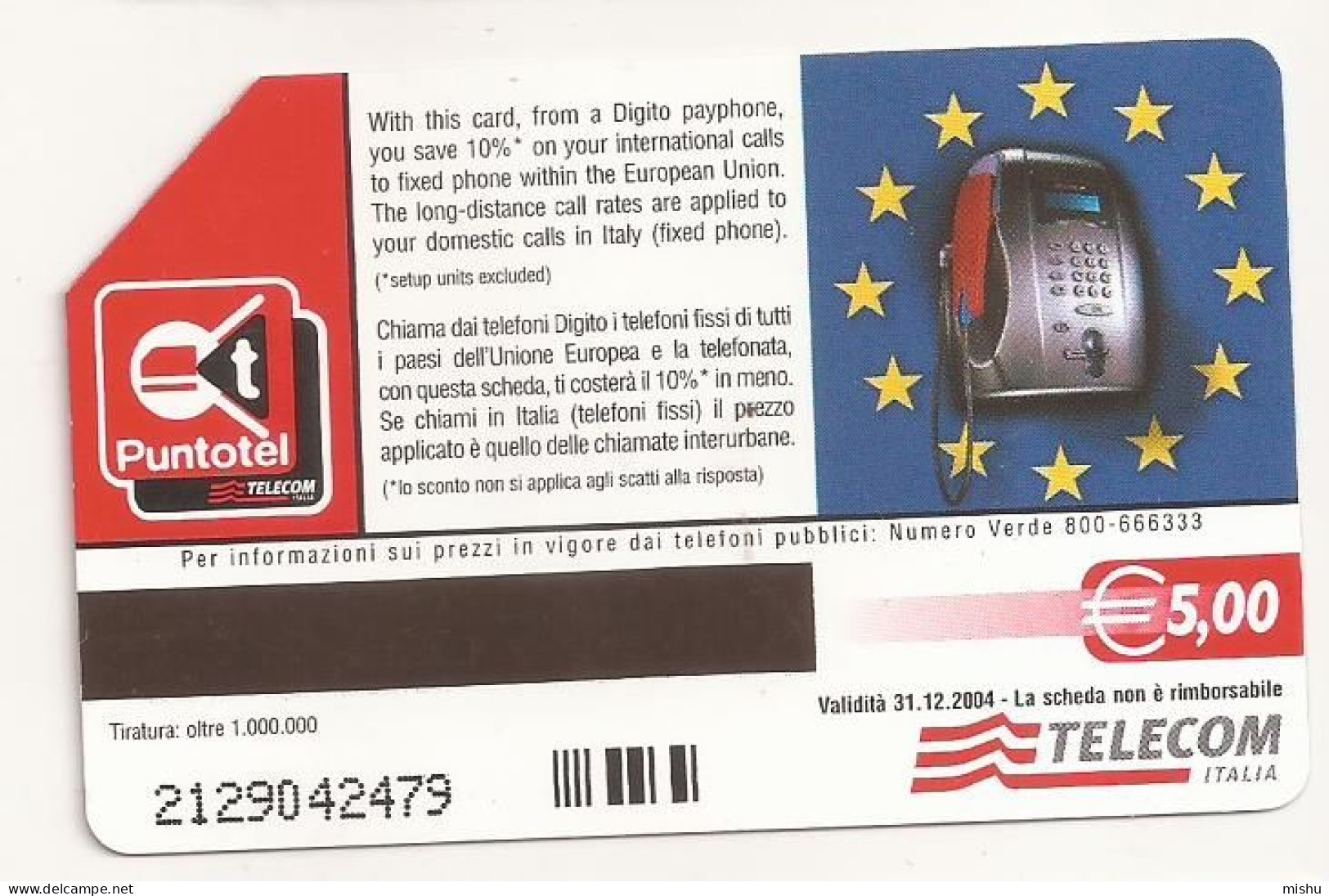 CT1 - Italy Phonecard - Telecom Italia  - 5 Euro - Napoli - Maschio Angioina - Andere & Zonder Classificatie