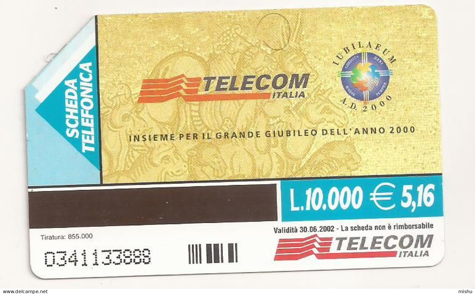 CT1 - Italy Phonecard - Telecom Italia  - 10000 Lire - Duomo Di Monreale - Sonstige & Ohne Zuordnung