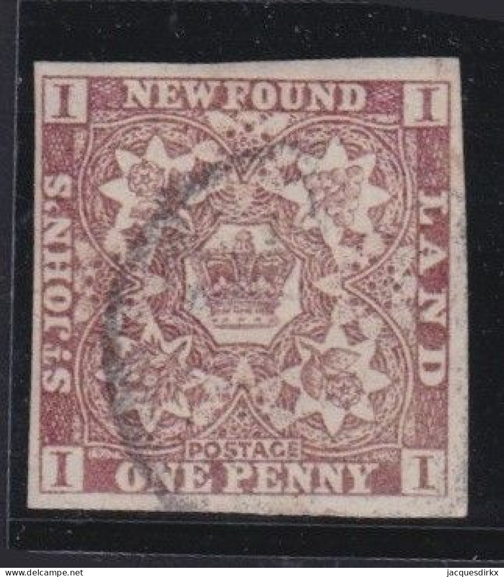 Newfoundland    .    SG   .    1  (2 Scans)     .    O     .  Cancelled - 1857-1861