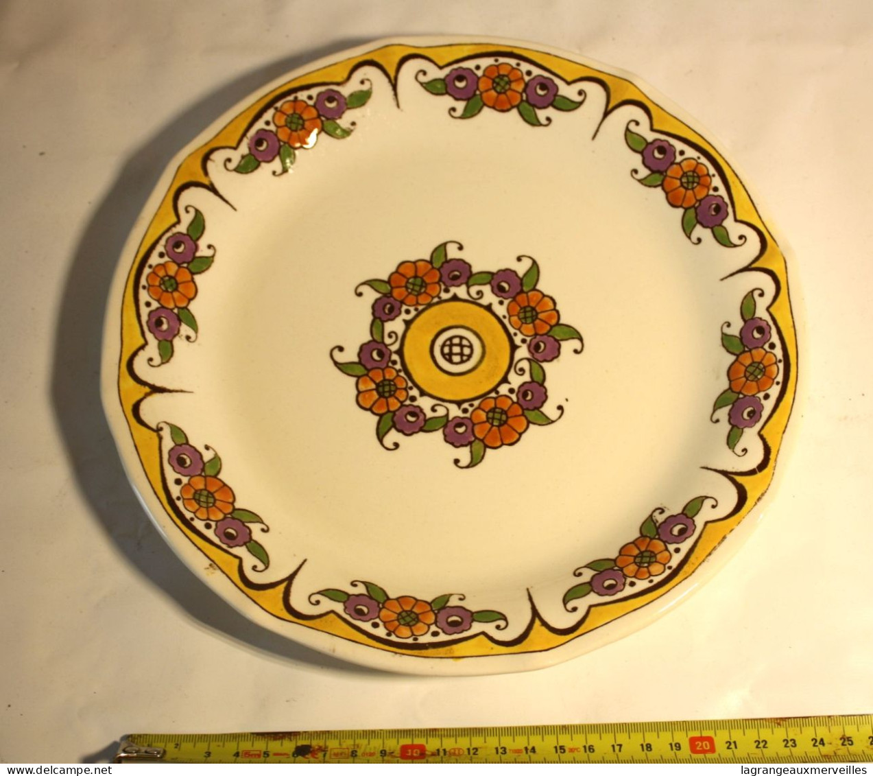 E2 Ancien PLATEAU A GATEAU  -  VILLEROY ET BOCH - 1900 1910 ART NOUVEAU - Boch (BEL)