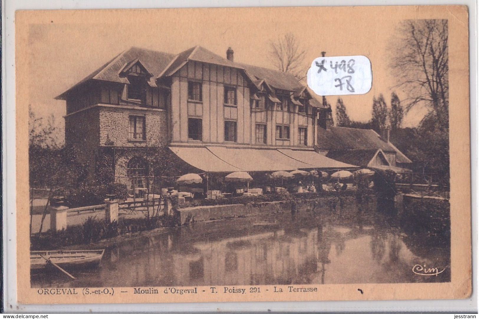 ORGEVAL- LE MOULIN D ORGEVAL-- LA TERRASSE- CIM - Orgeval