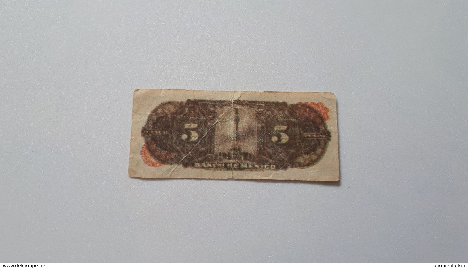 MEXICO MINI BILLET JEU 5 PESOS - Specimen