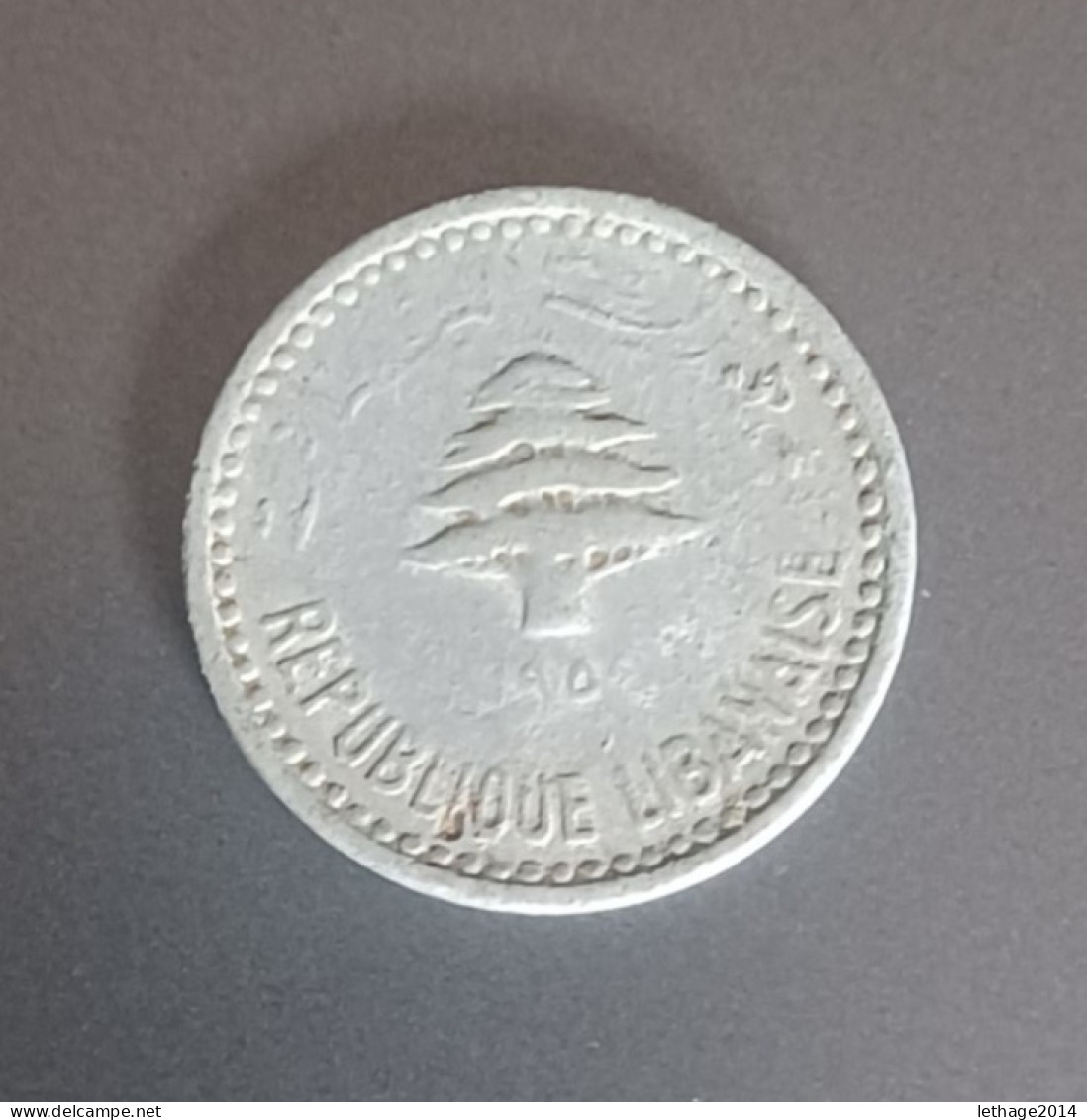 LIBAN LEBANON COIN 5 PIASTRES 1955 - Lebanon