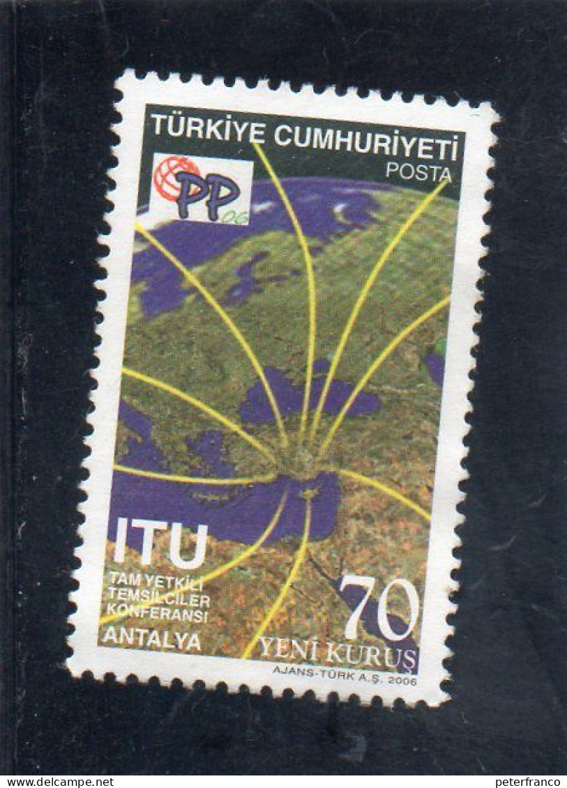 2006 Turchia - ITU - Conferenza Di Antalya - Used Stamps