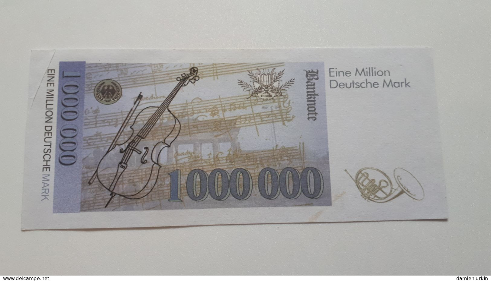 ALLEMAGNE 1.000.000 DEUTSCHE MARK ERHARD 2002 - Specimen