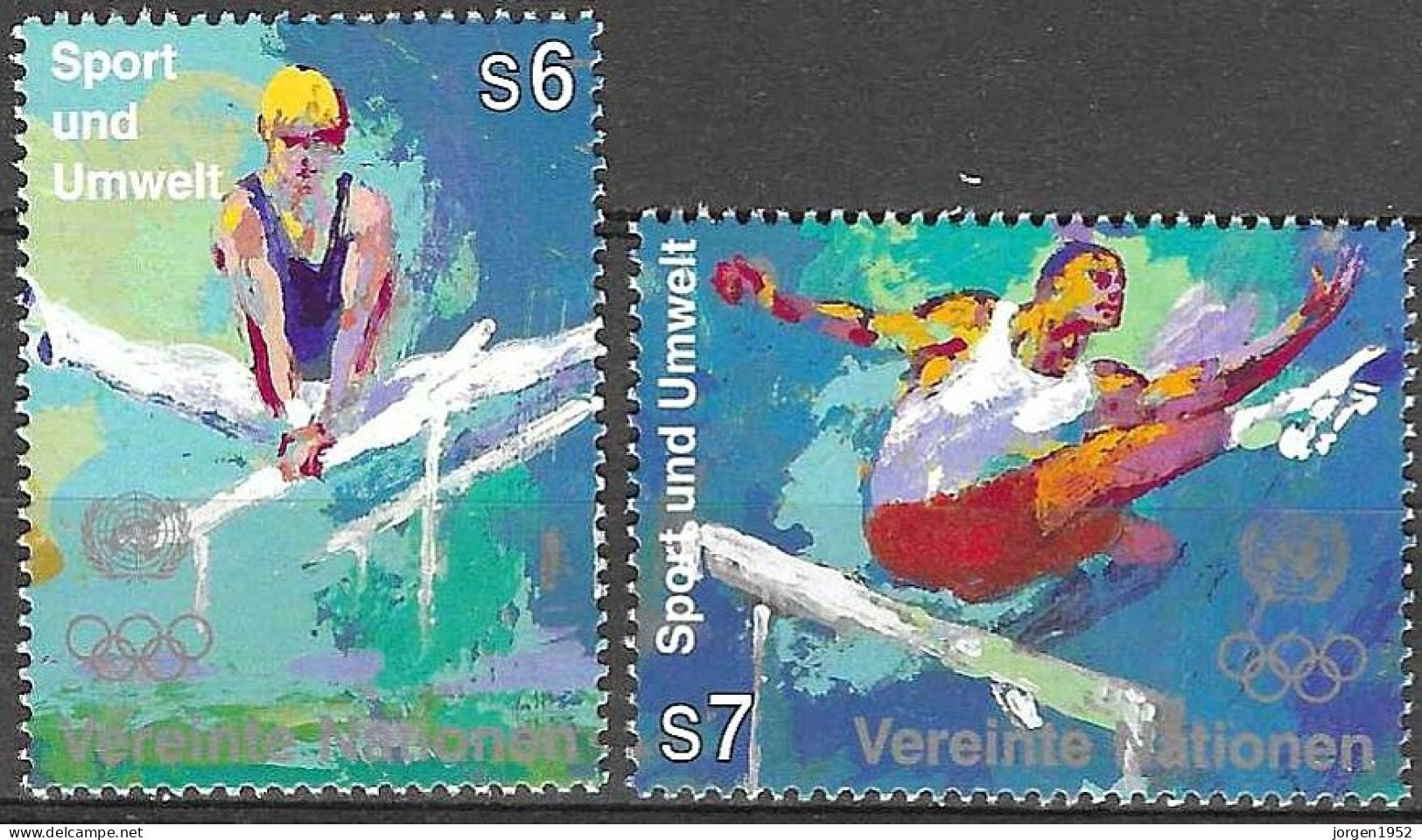 UNITED NATIONS # VIENNA FROM 1996 STAMPWORLD 218-19** - Emissions Communes New York/Genève/Vienne