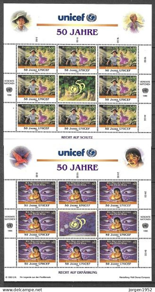 UNITED NATIONS # VIENNA FROM 1996 STAMPWORLD 222-23** - Emisiones Comunes New York/Ginebra/Vienna