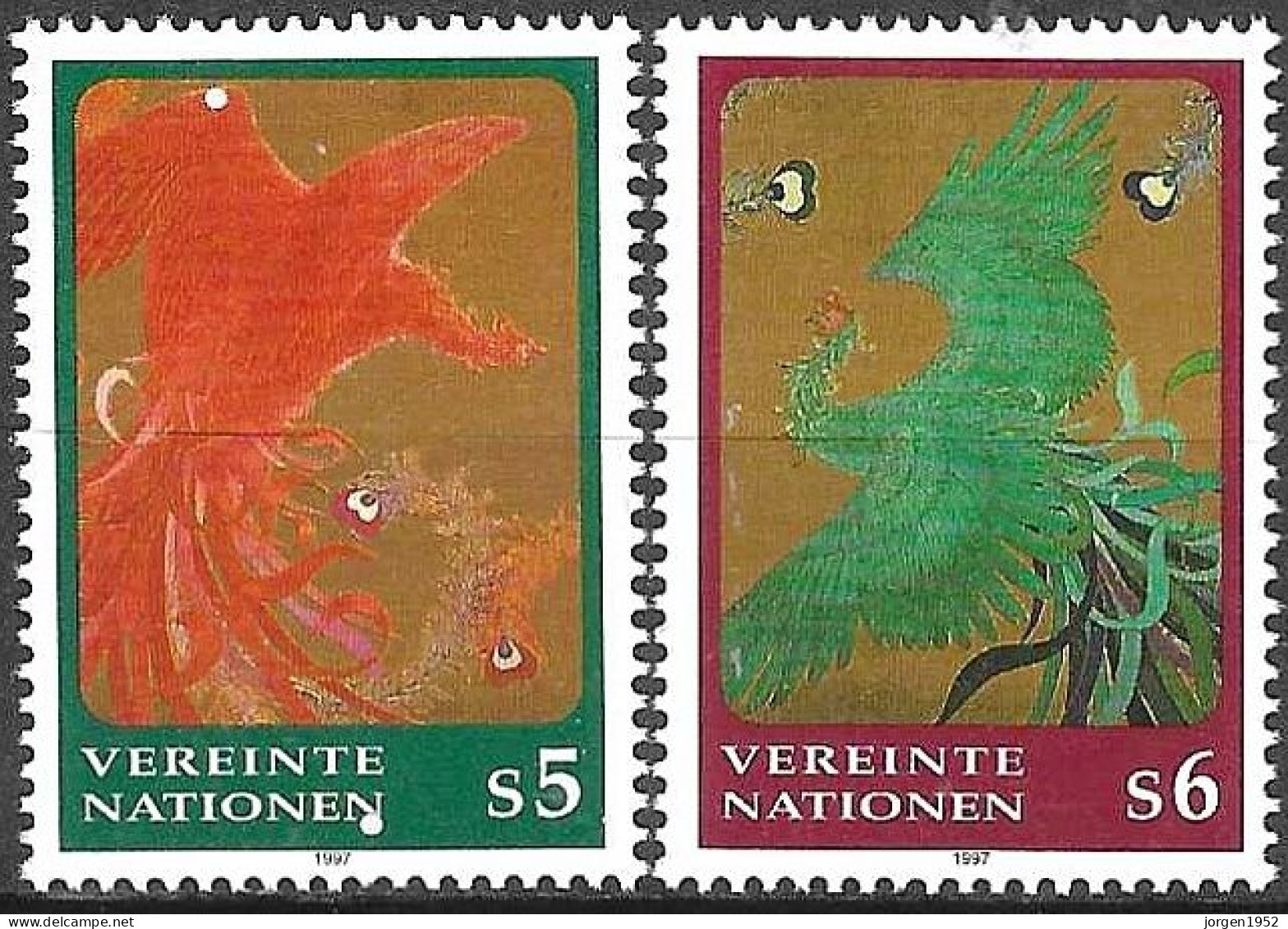 UNITED NATIONS # VIENNA FROM 1997 STAMPWORLD 224-25** - Gemeinschaftsausgaben New York/Genf/Wien